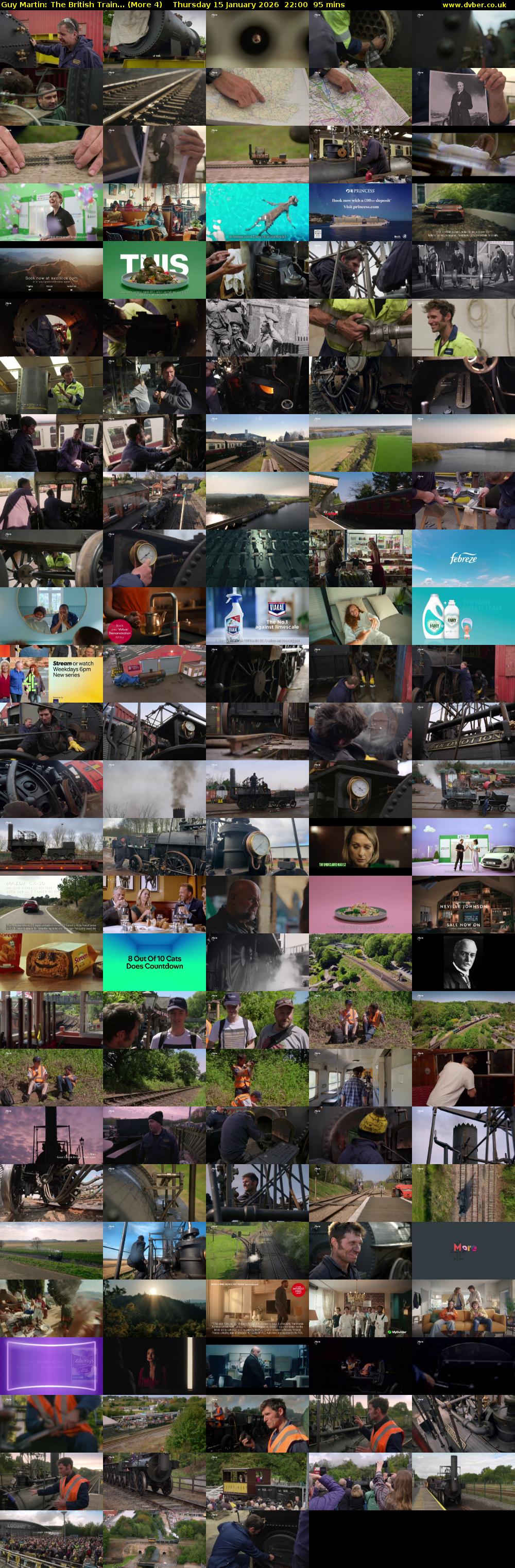 Guy Martin: The British Train... (More 4) Thursday 15 January 2026 22:00 - 23:35