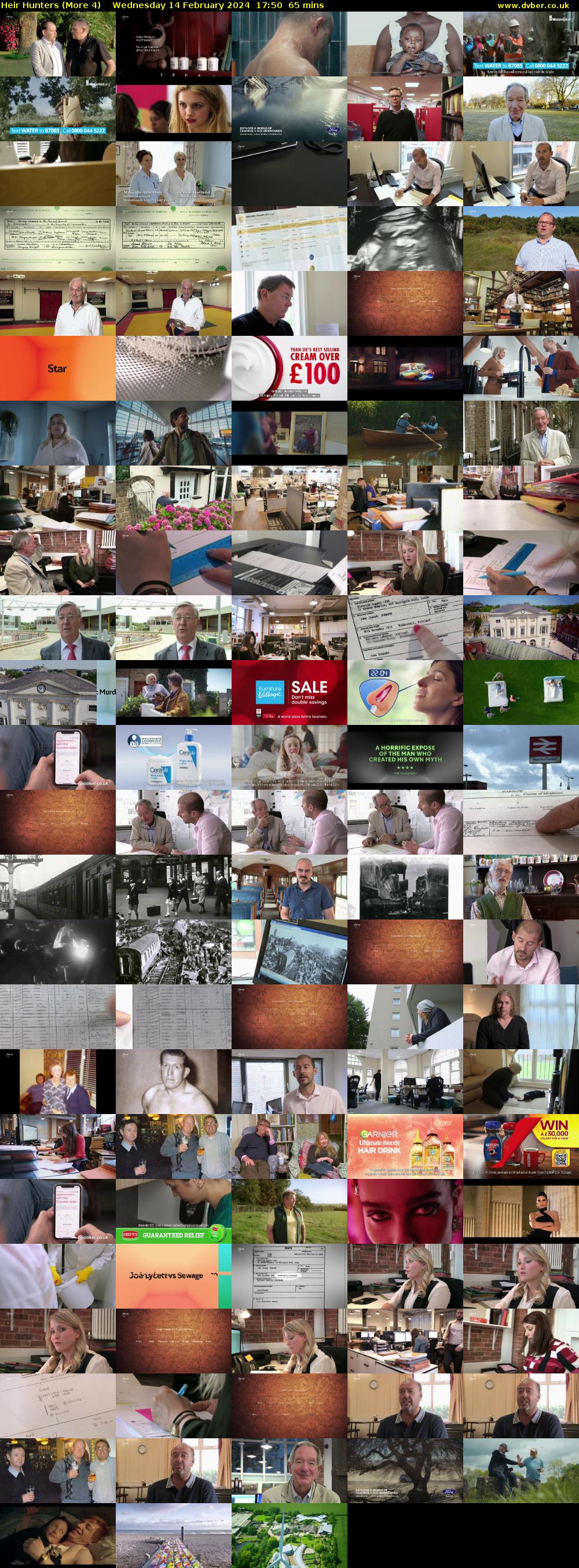 Heir Hunters (More 4) Wednesday 14 February 2024 17:50 - 18:55