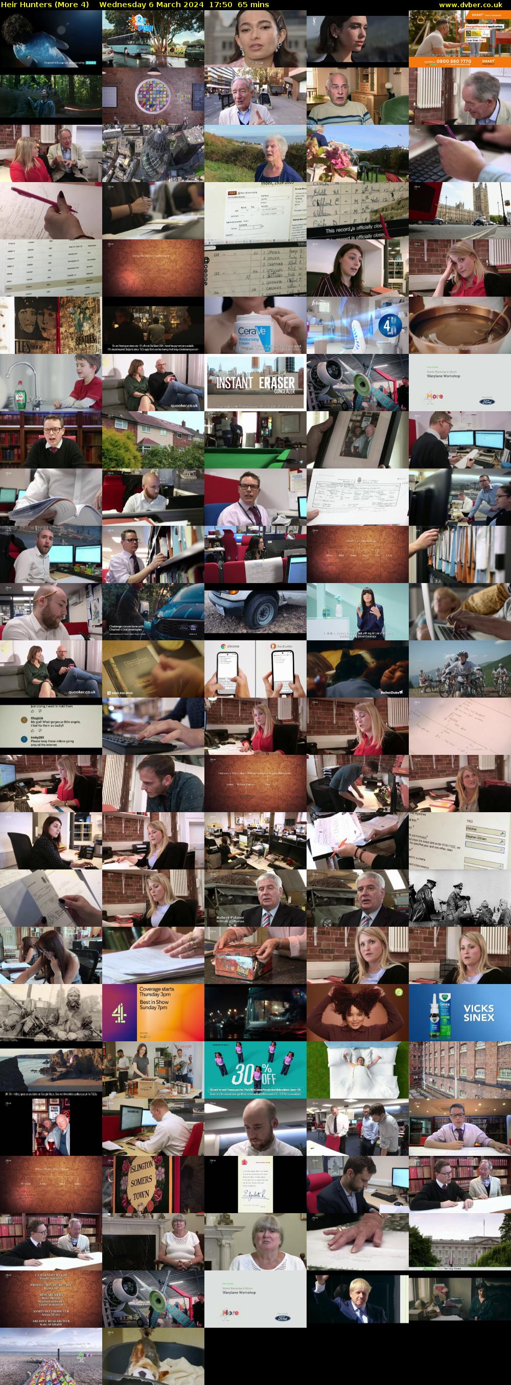 Heir Hunters (More 4) Wednesday 6 March 2024 17:50 - 18:55