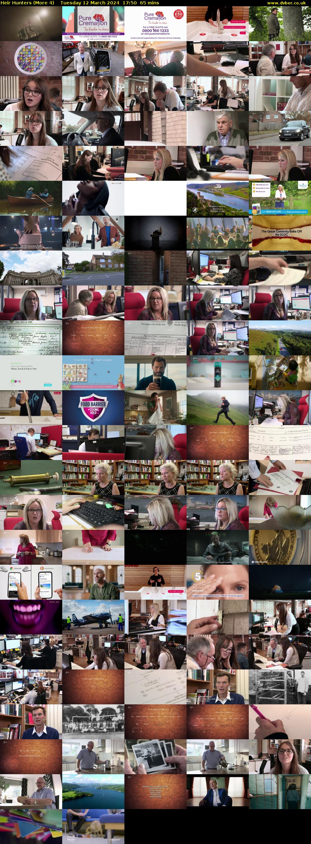 Heir Hunters (More 4) Tuesday 12 March 2024 17:50 - 18:55