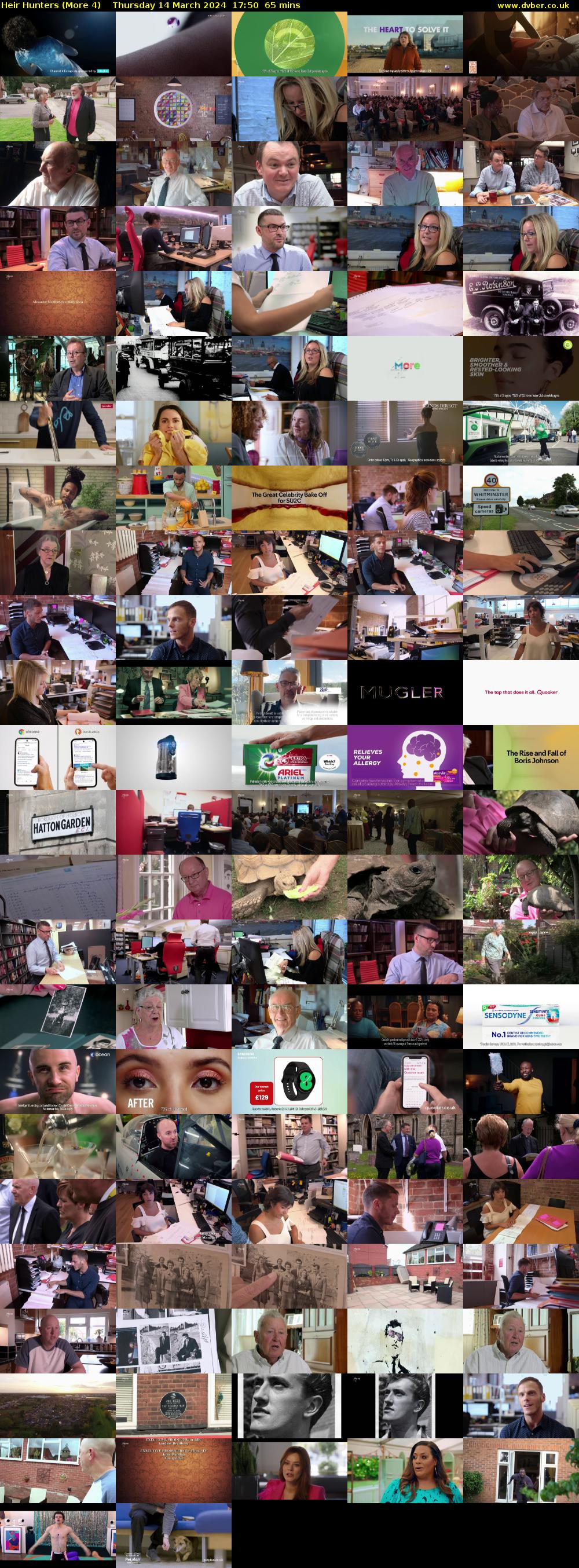 Heir Hunters (More 4) Thursday 14 March 2024 17:50 - 18:55