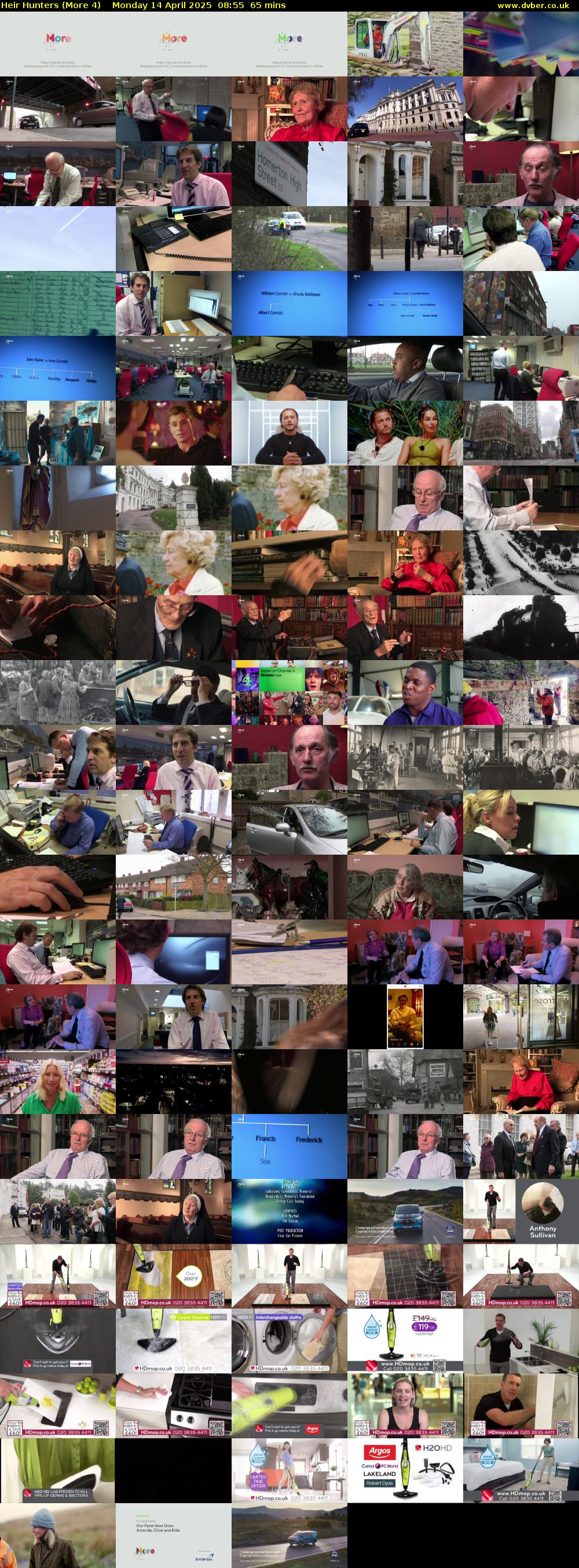 Heir Hunters (More 4) Monday 14 April 2025 08:55 - 10:00