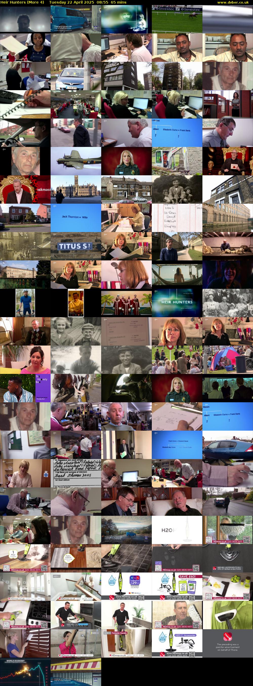 Heir Hunters (More 4) Tuesday 22 April 2025 08:55 - 10:00