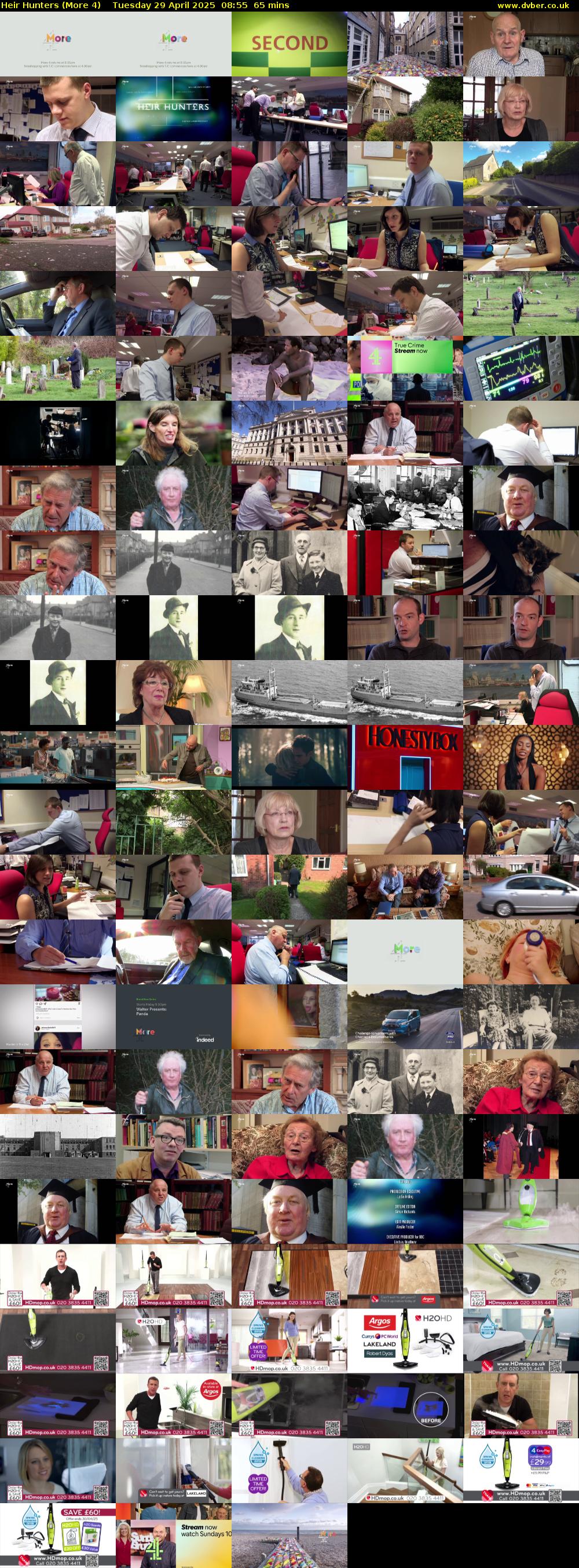 Heir Hunters (More 4) Tuesday 29 April 2025 08:55 - 10:00