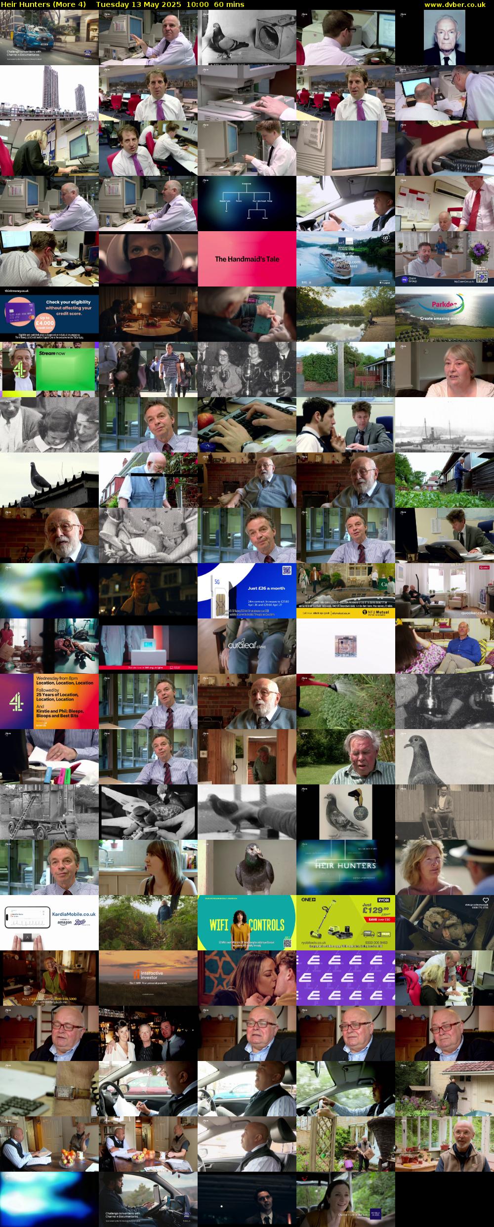 Heir Hunters (More 4) Tuesday 13 May 2025 10:00 - 11:00