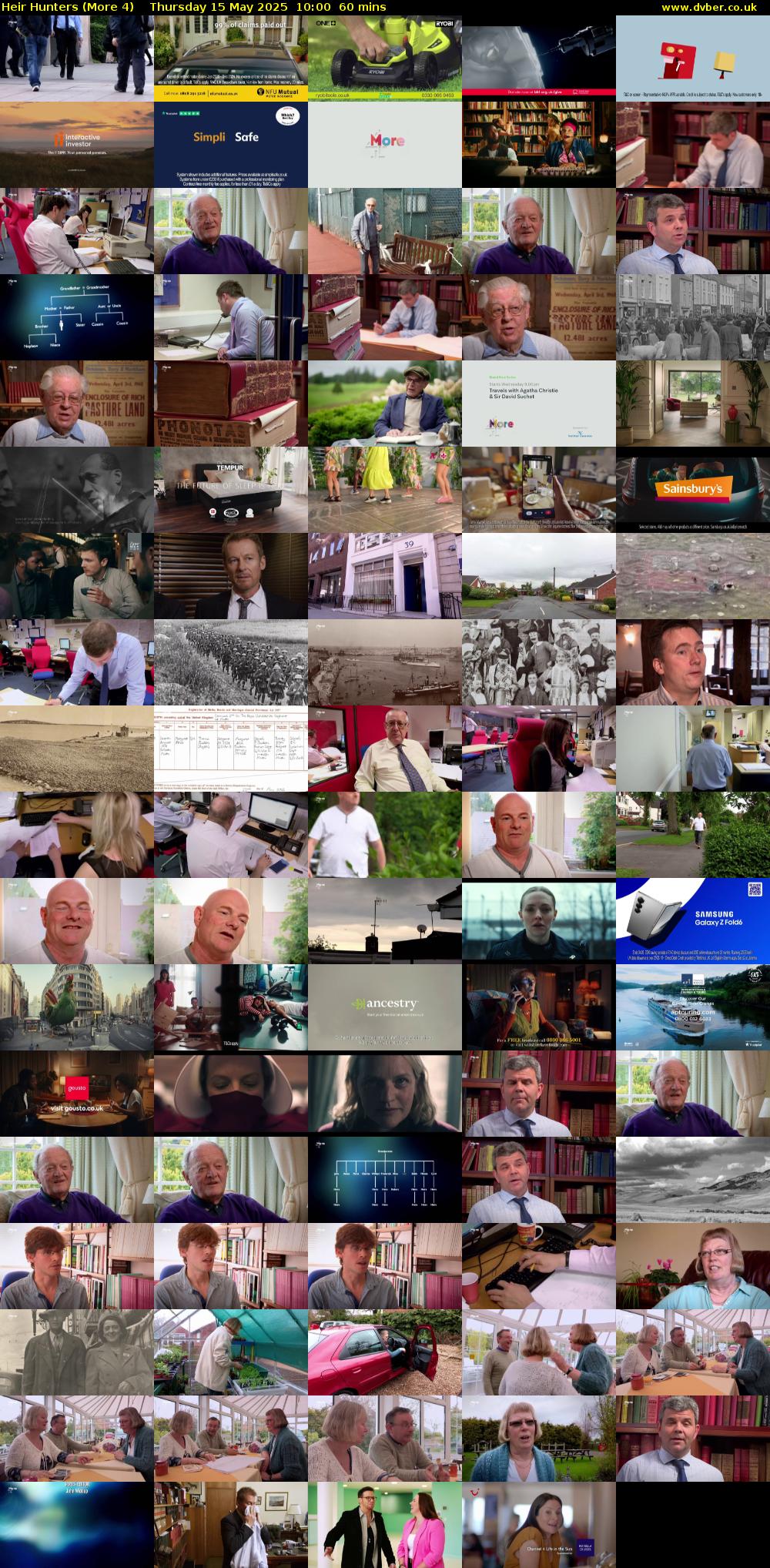 Heir Hunters (More 4) Thursday 15 May 2025 10:00 - 11:00