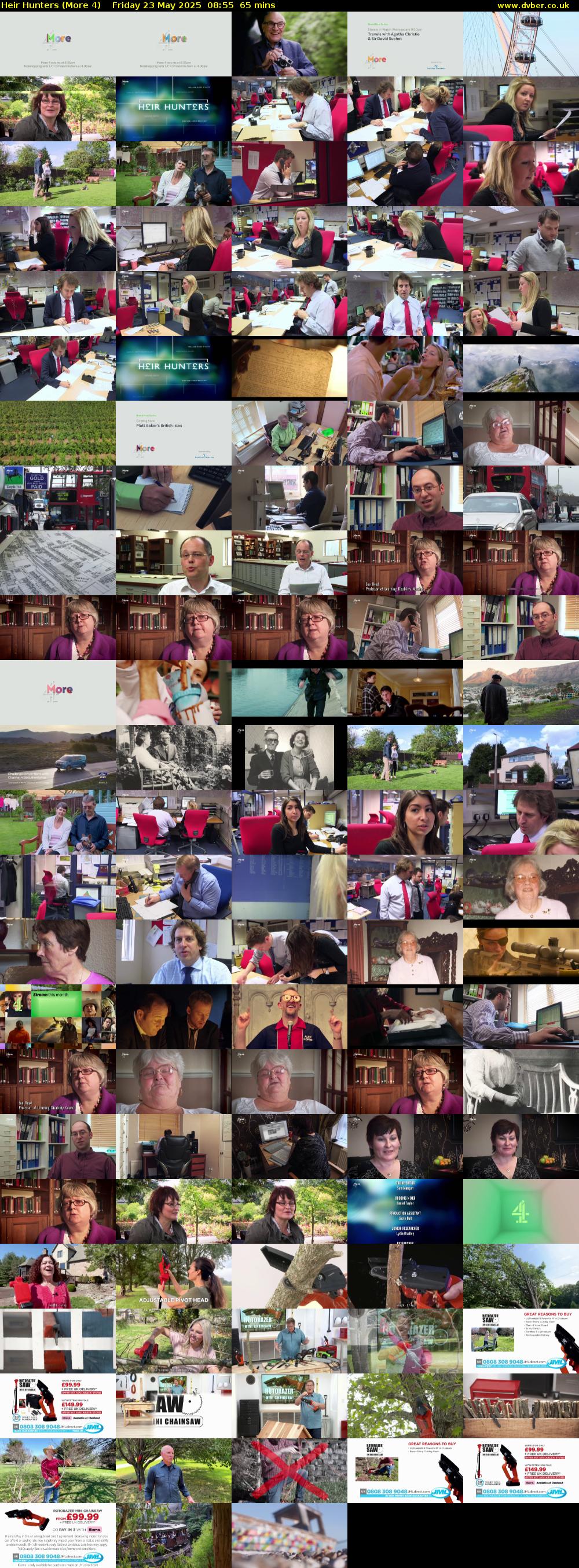 Heir Hunters (More 4) Friday 23 May 2025 08:55 - 10:00