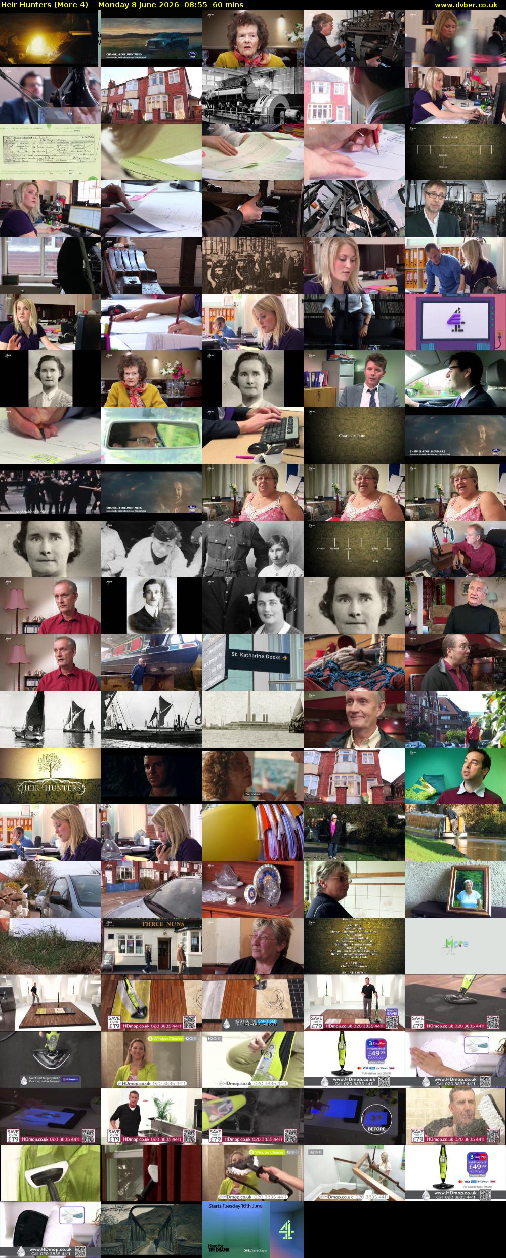 Heir Hunters (More 4) Monday 8 June 2026 08:55 - 09:55