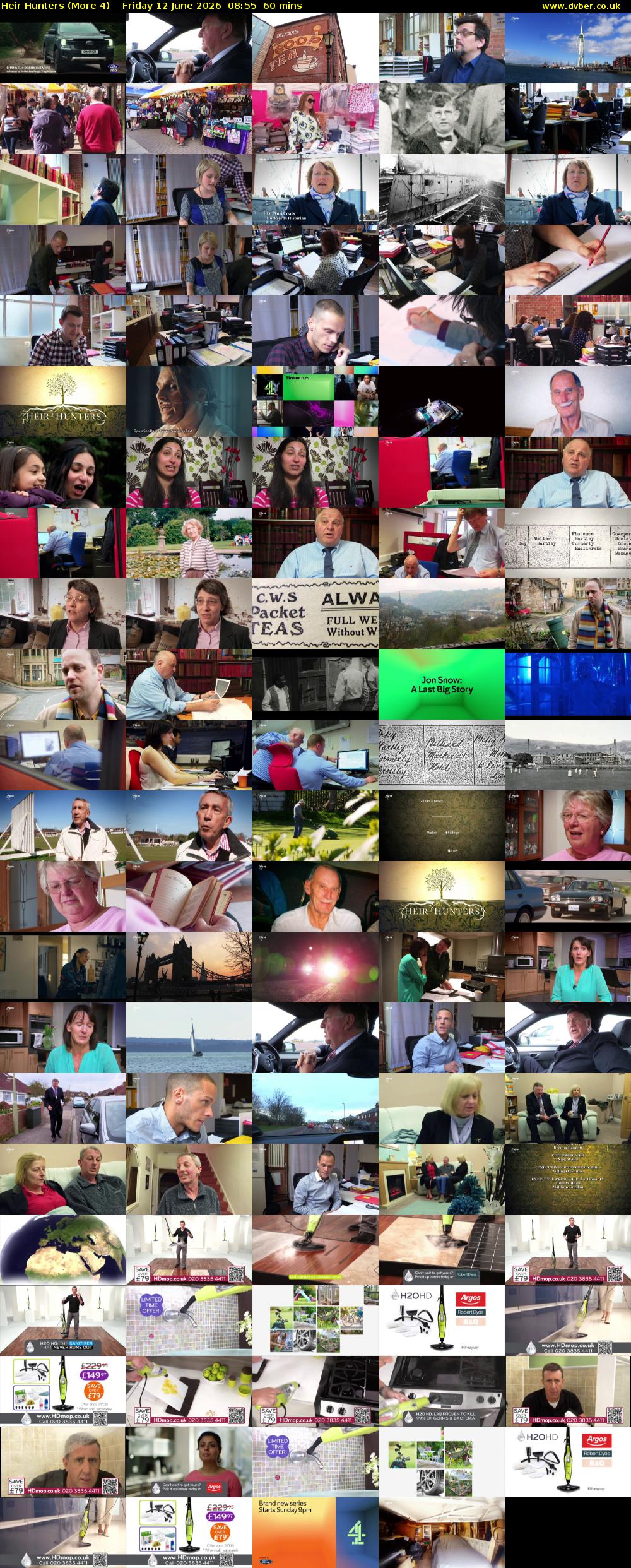Heir Hunters (More 4) Friday 12 June 2026 08:55 - 09:55