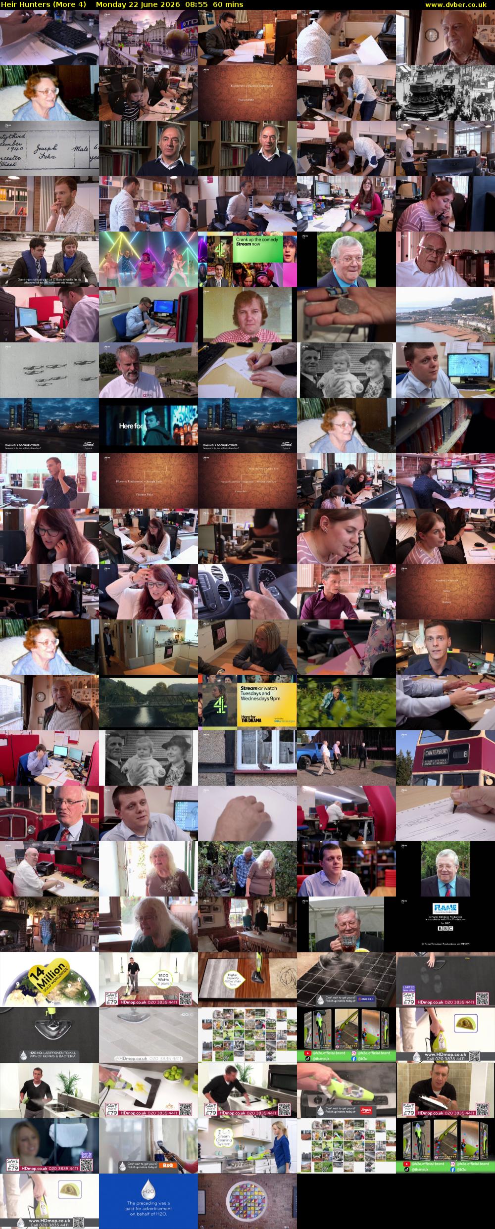 Heir Hunters (More 4) Monday 22 June 2026 08:55 - 09:55