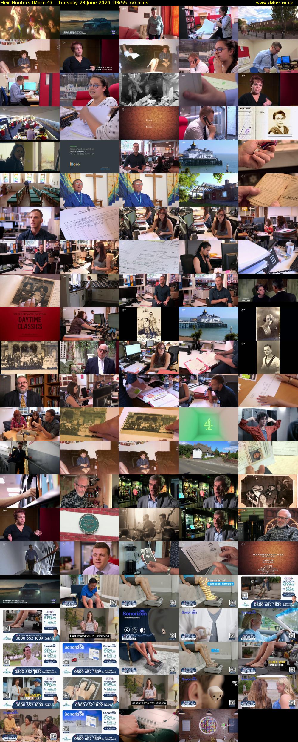 Heir Hunters (More 4) Tuesday 23 June 2026 08:55 - 09:55