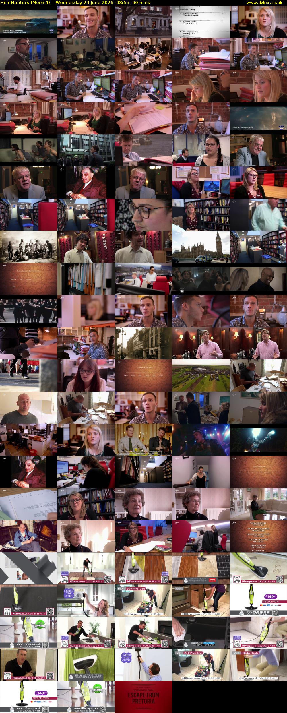 Heir Hunters (More 4) Wednesday 24 June 2026 08:55 - 09:55