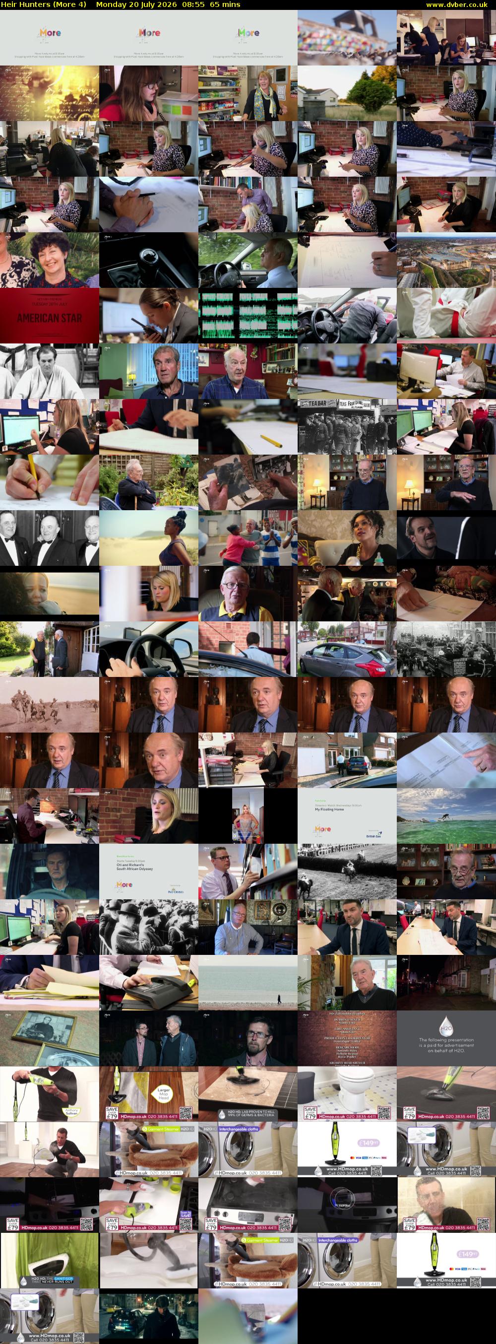 Heir Hunters (More 4) Monday 20 July 2026 08:55 - 10:00