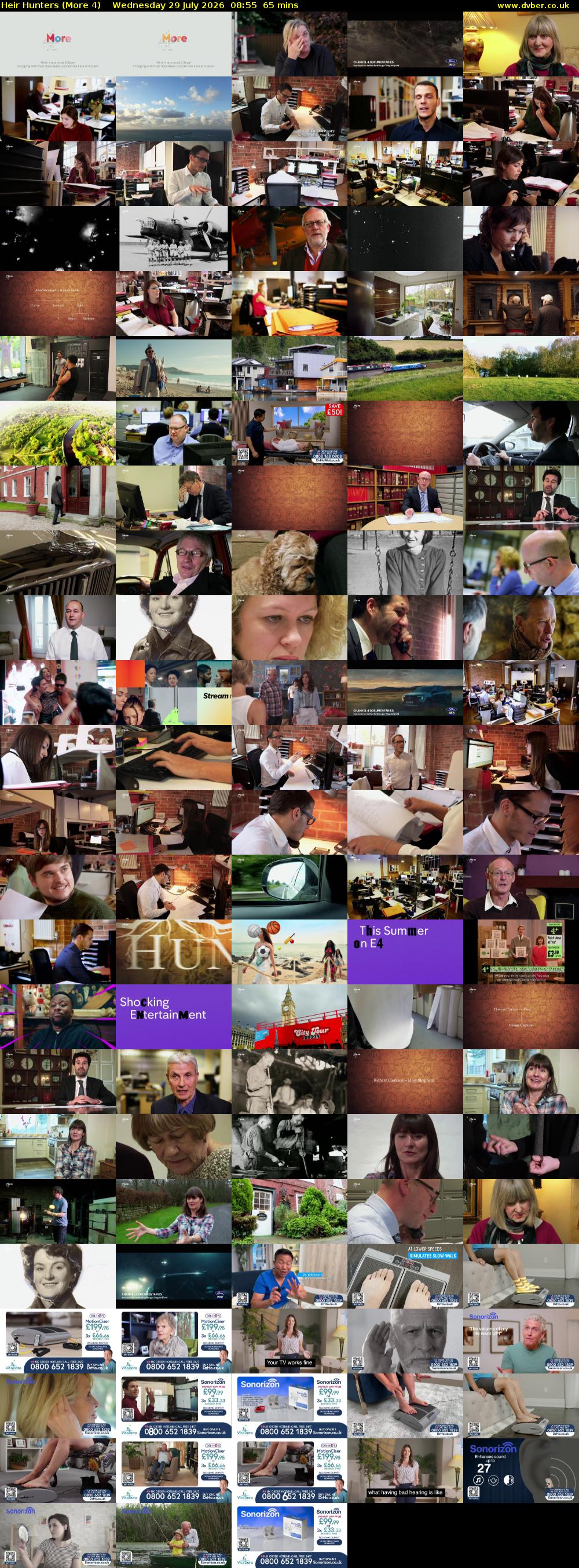 Heir Hunters (More 4) Wednesday 29 July 2026 08:55 - 10:00