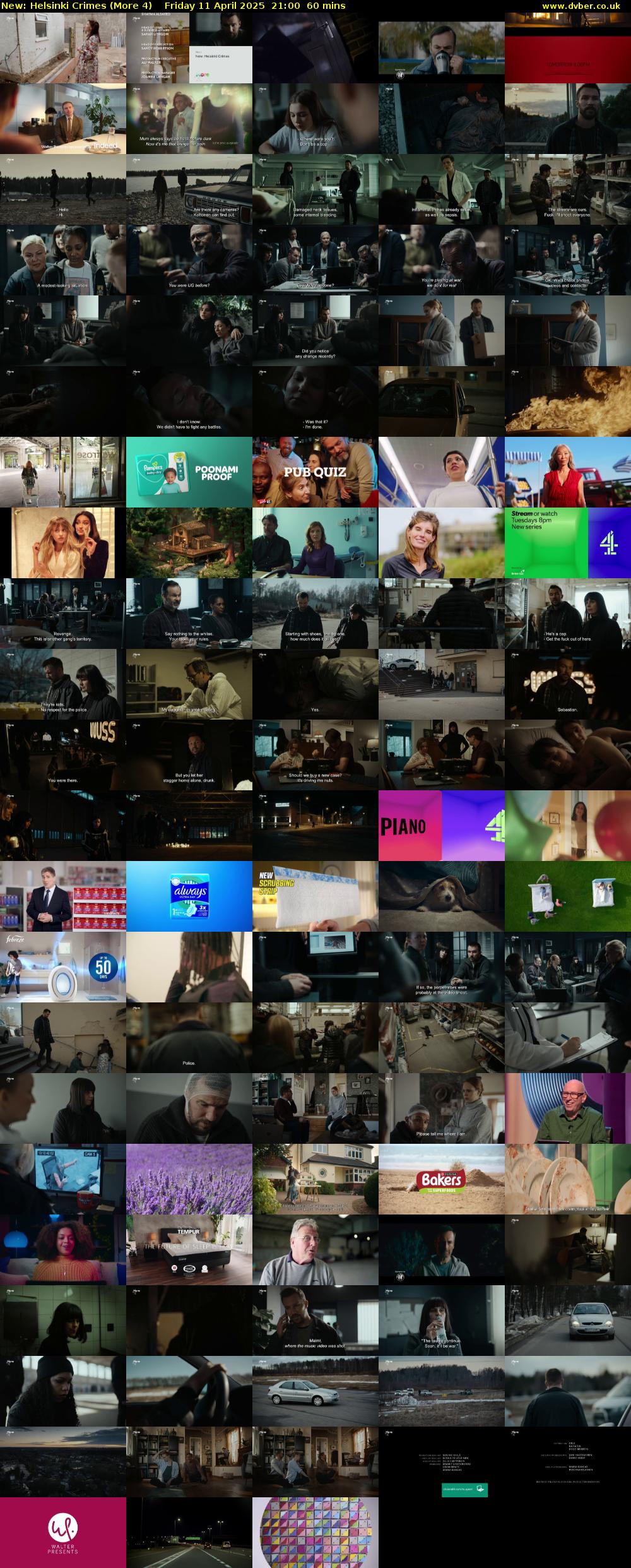 Helsinki Crimes (More 4) Friday 11 April 2025 21:00 - 22:00