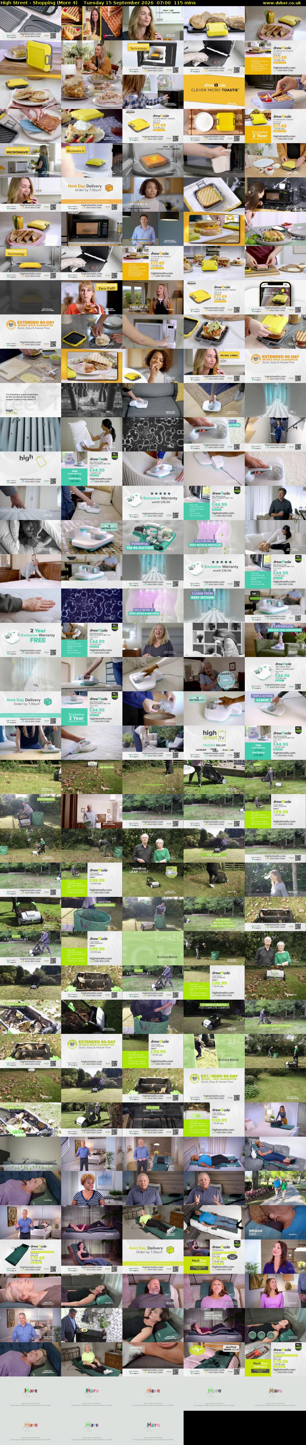 High Street - Shopping (More 4) Tuesday 15 September 2026 07:00 - 08:55