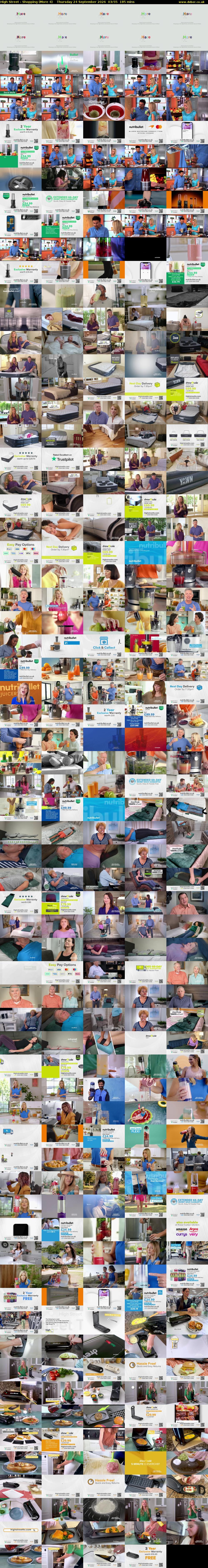 High Street - Shopping (More 4) Thursday 24 September 2026 03:55 - 07:00