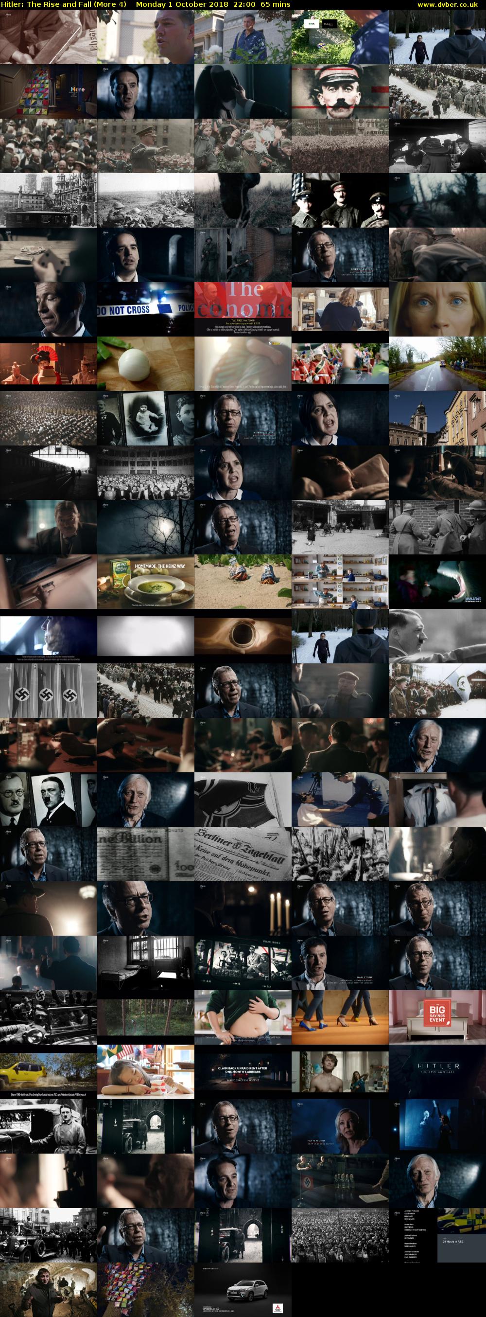 Hitler: The Rise and Fall (More 4) Monday 1 October 2018 22:00 - 23:05
