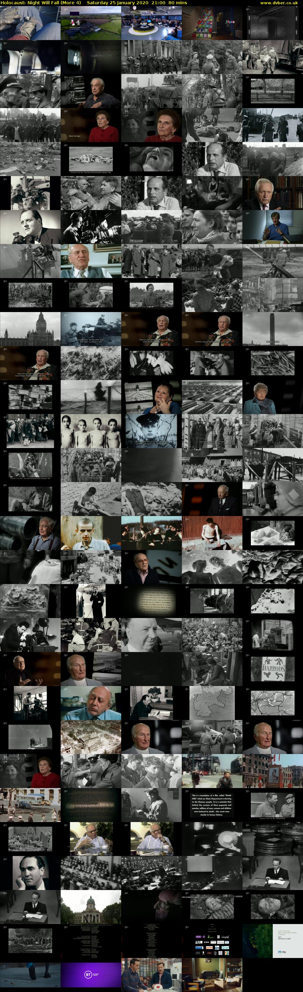 Holocaust: Night Will Fall (More 4) Saturday 25 January 2020 21:00 - 22:20