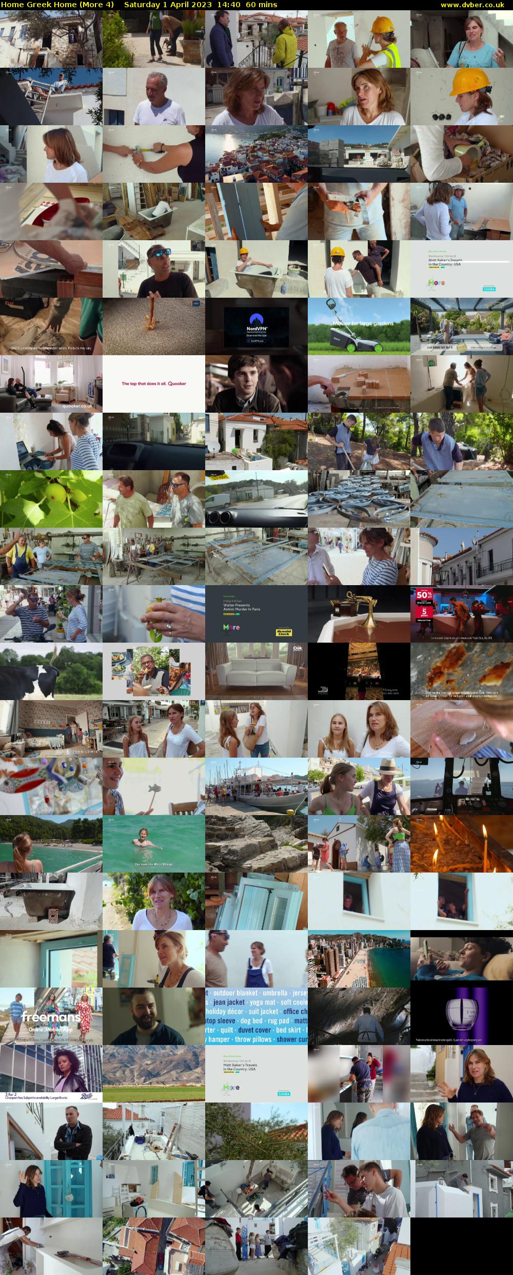 Home Greek Home (More 4) Saturday 1 April 2023 14:40 - 15:40