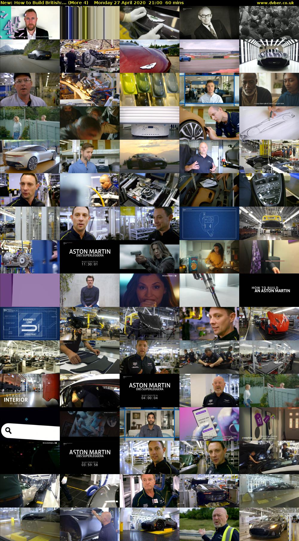 How to Build British:... (More 4) Monday 27 April 2020 21:00 - 22:00