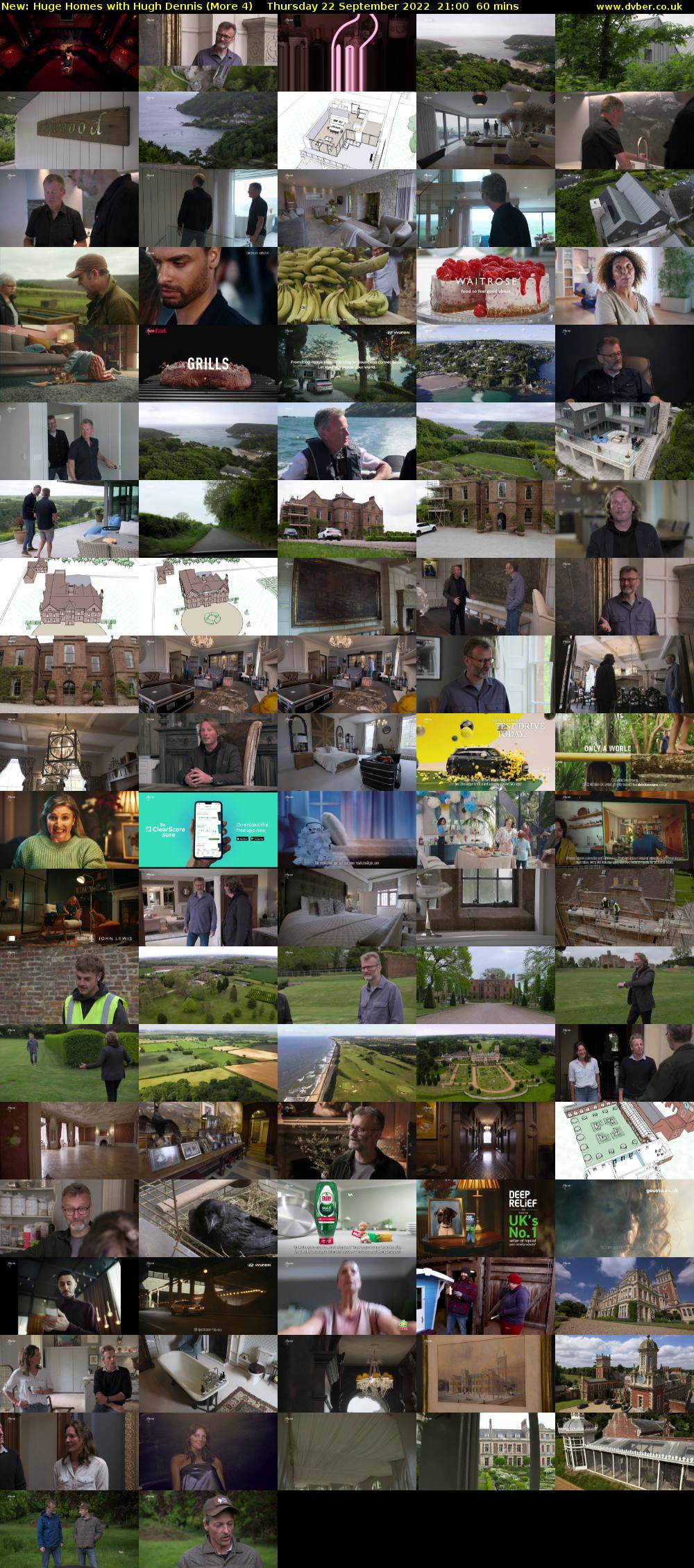 Huge Homes with Hugh Dennis (More 4) Thursday 22 September 2022 21:00 - 22:00