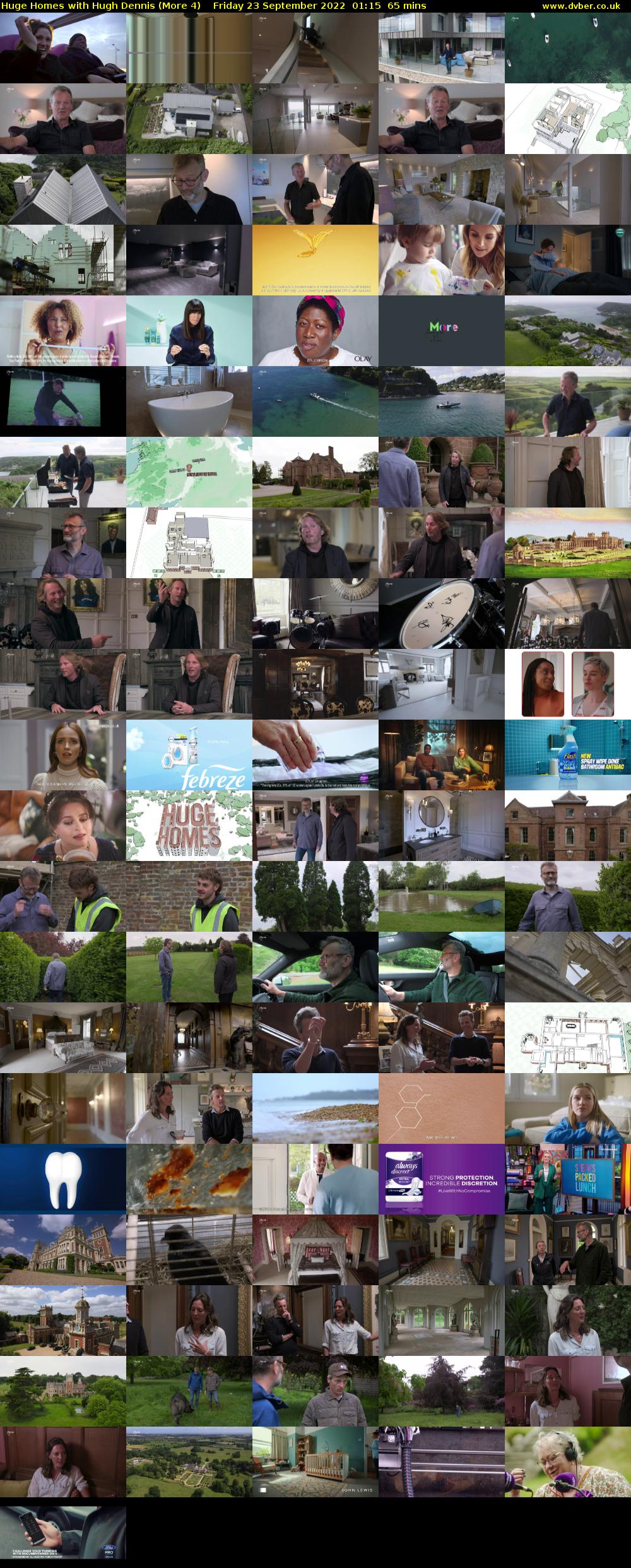 Huge Homes with Hugh Dennis (More 4) Friday 23 September 2022 01:15 - 02:20