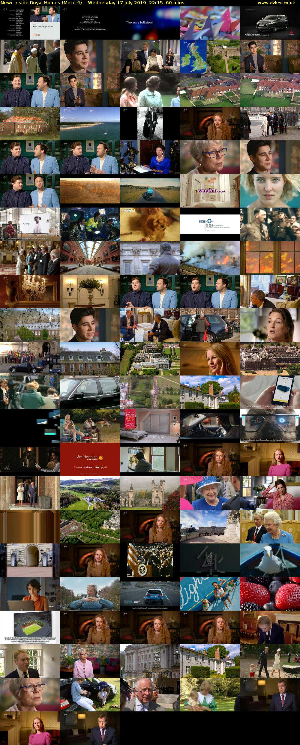Inside Royal Homes (More 4) Wednesday 17 July 2019 22:15 - 23:15