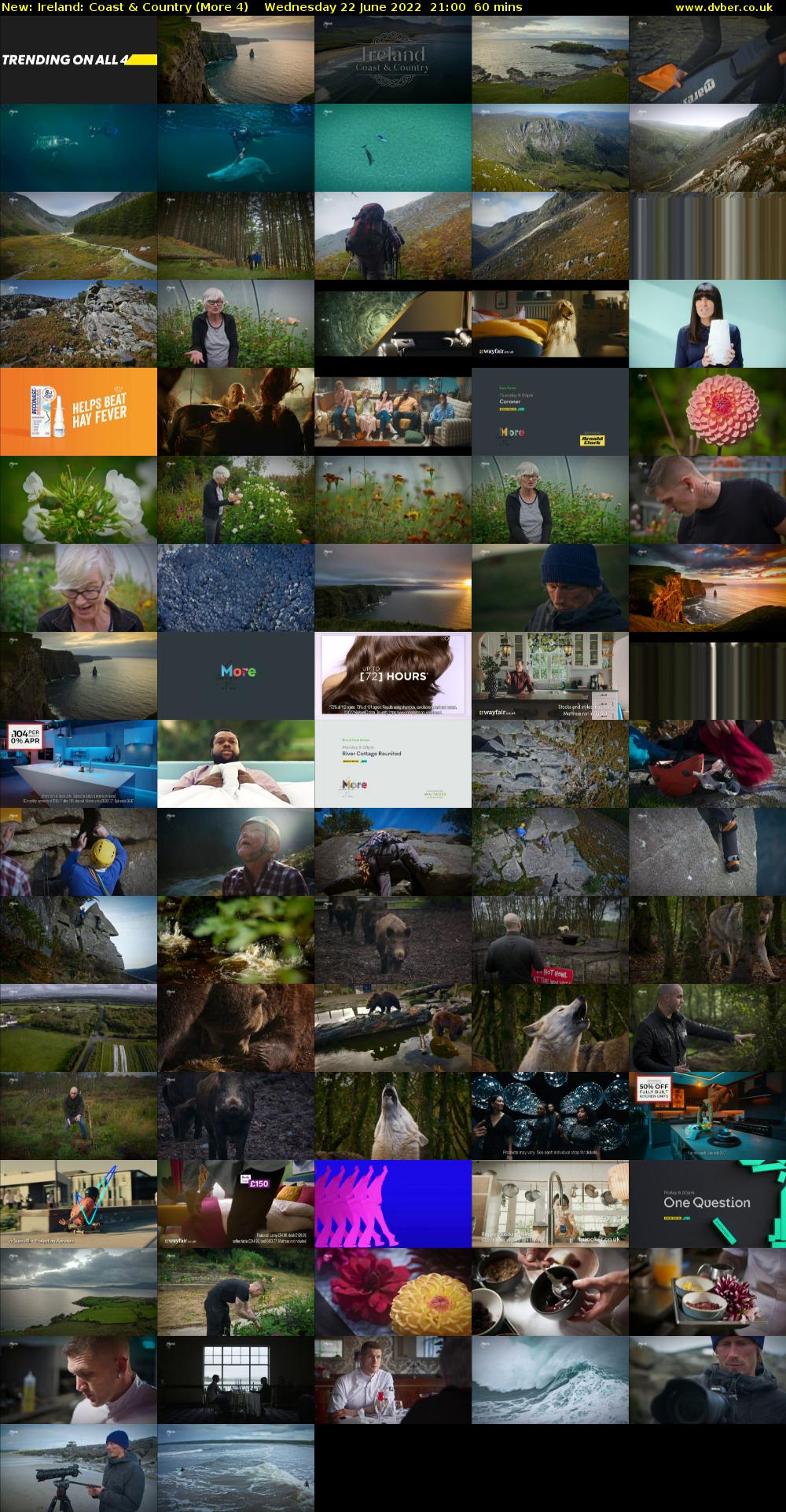 Ireland: Coast & Country (More 4) Wednesday 22 June 2022 21:00 - 22:00
