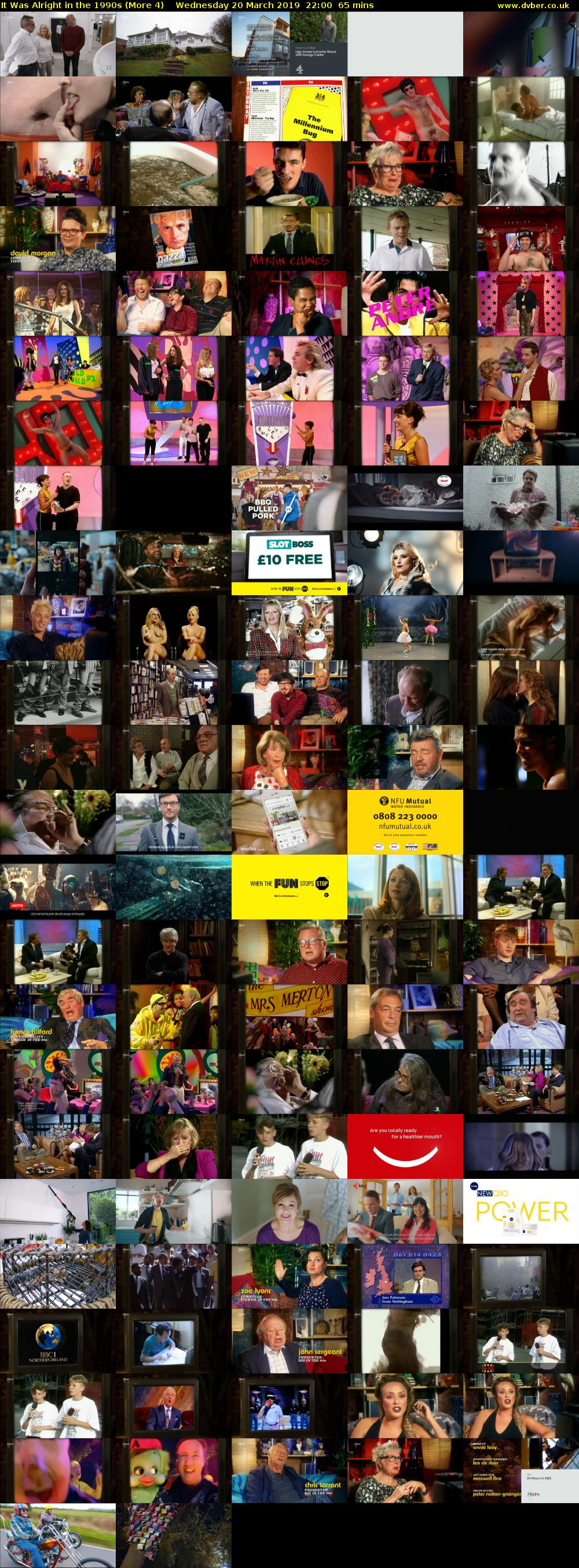 It Was Alright in the 1990s (More 4) Wednesday 20 March 2019 22:00 - 23:05