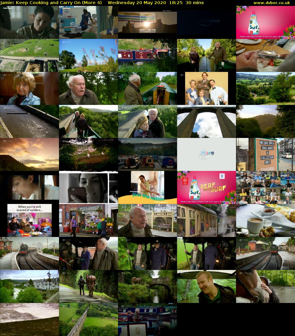 Jamie: Keep Cooking and Carry On (More 4) Wednesday 20 May 2020 18:25 - 18:55