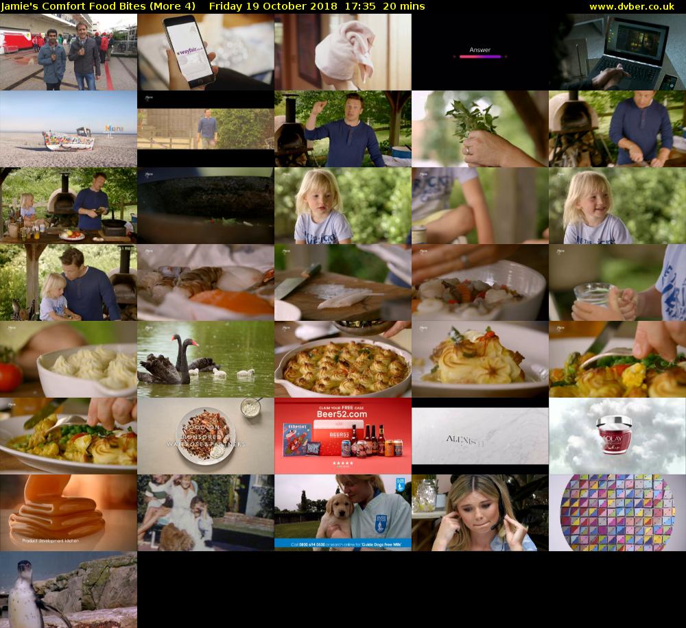 Jamie's Comfort Food Bites (More 4) Friday 19 October 2018 17:35 - 17:55