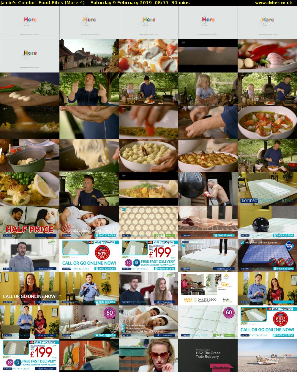 Jamie's Comfort Food Bites (More 4) Saturday 9 February 2019 08:55 - 09:25