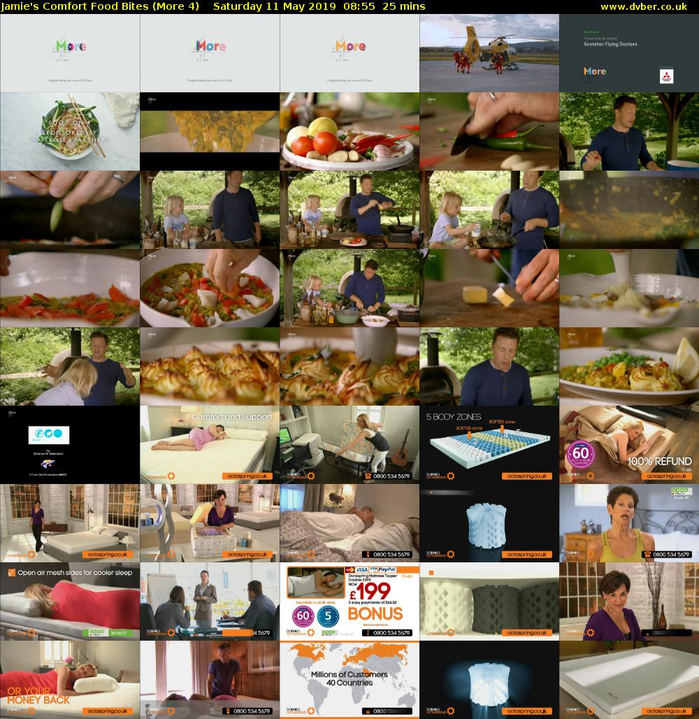 Jamie's Comfort Food Bites (More 4) Saturday 11 May 2019 08:55 - 09:20