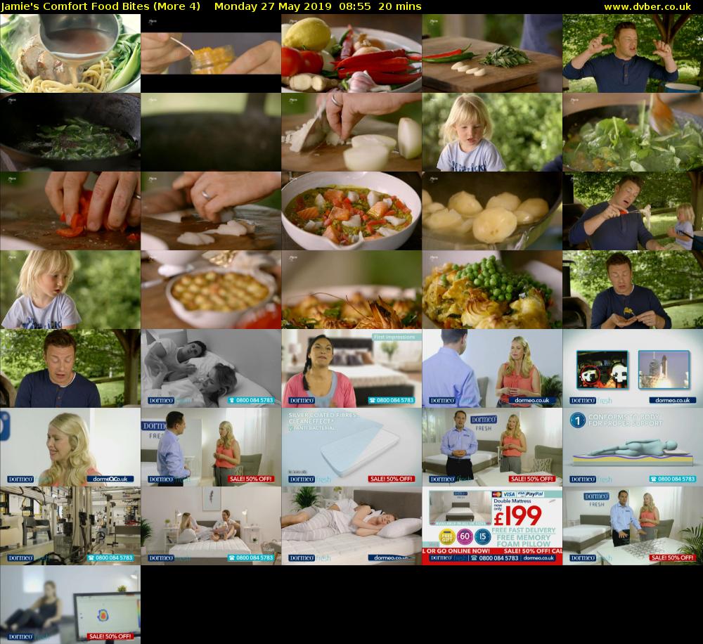 Jamie's Comfort Food Bites (More 4) Monday 27 May 2019 08:55 - 09:15