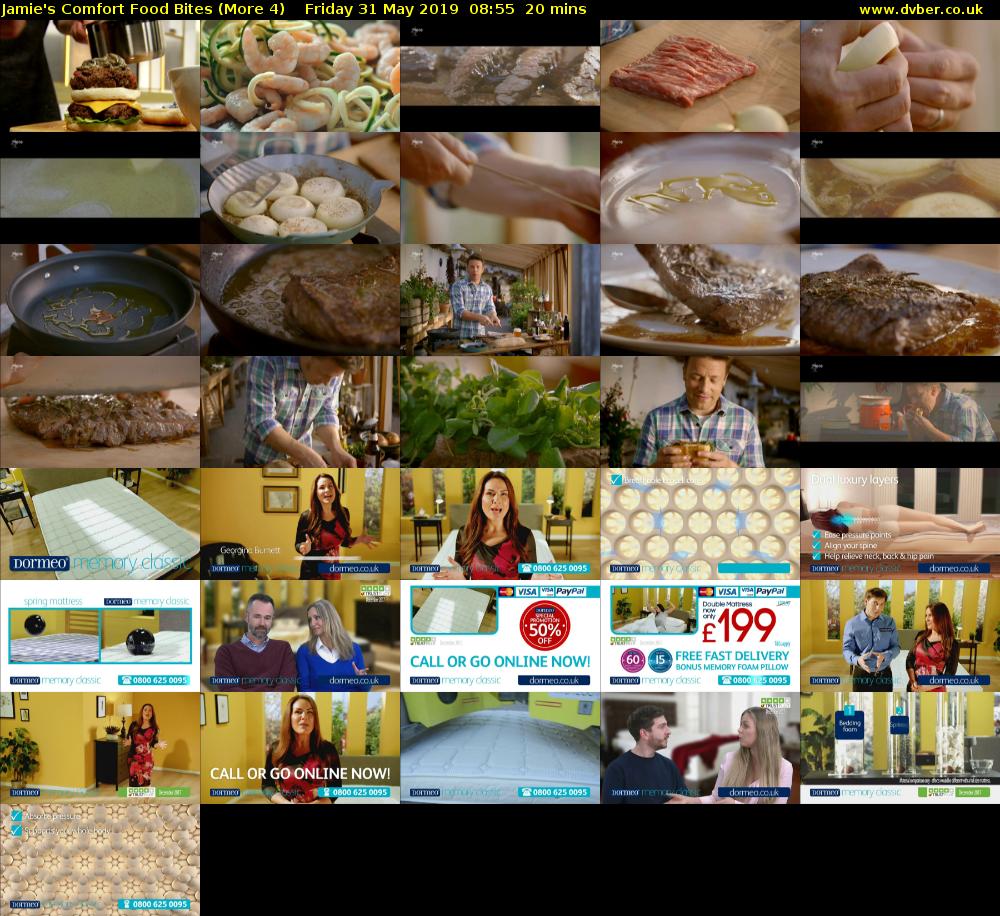 Jamie's Comfort Food Bites (More 4) Friday 31 May 2019 08:55 - 09:15