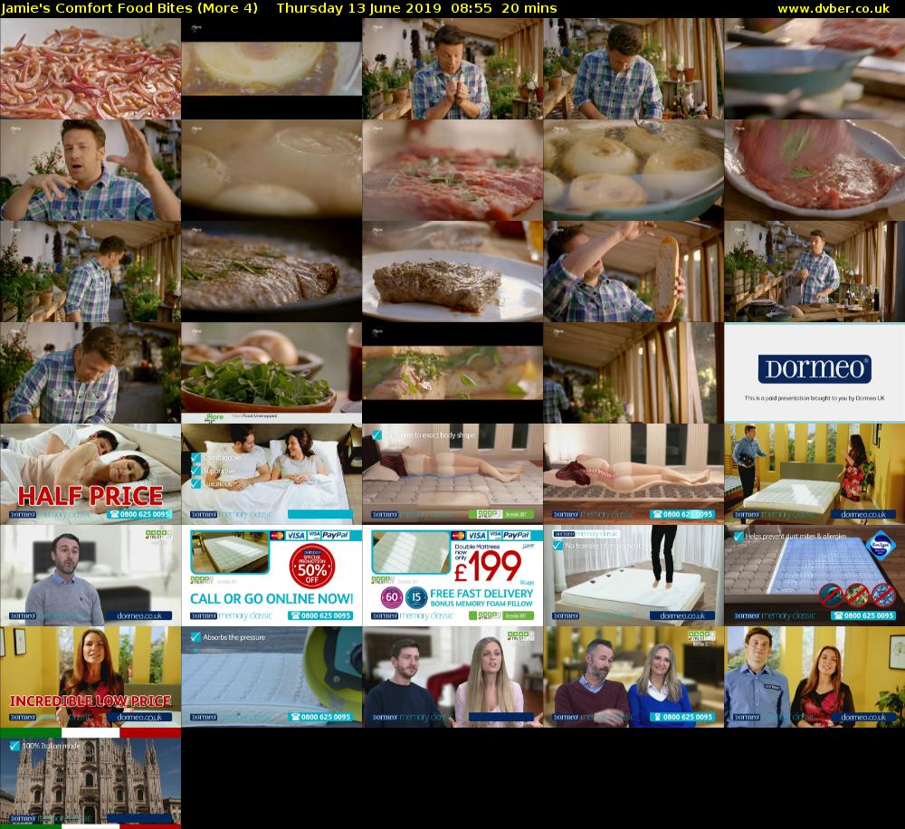 Jamie's Comfort Food Bites (More 4) Thursday 13 June 2019 08:55 - 09:15