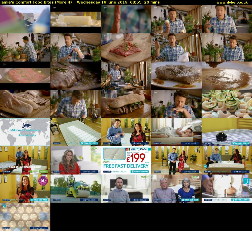 Jamie's Comfort Food Bites (More 4) Wednesday 19 June 2019 08:55 - 09:15