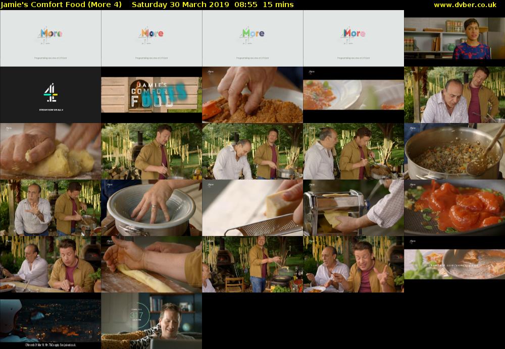 Jamie's Comfort Food (More 4) Saturday 30 March 2019 08:55 - 09:10