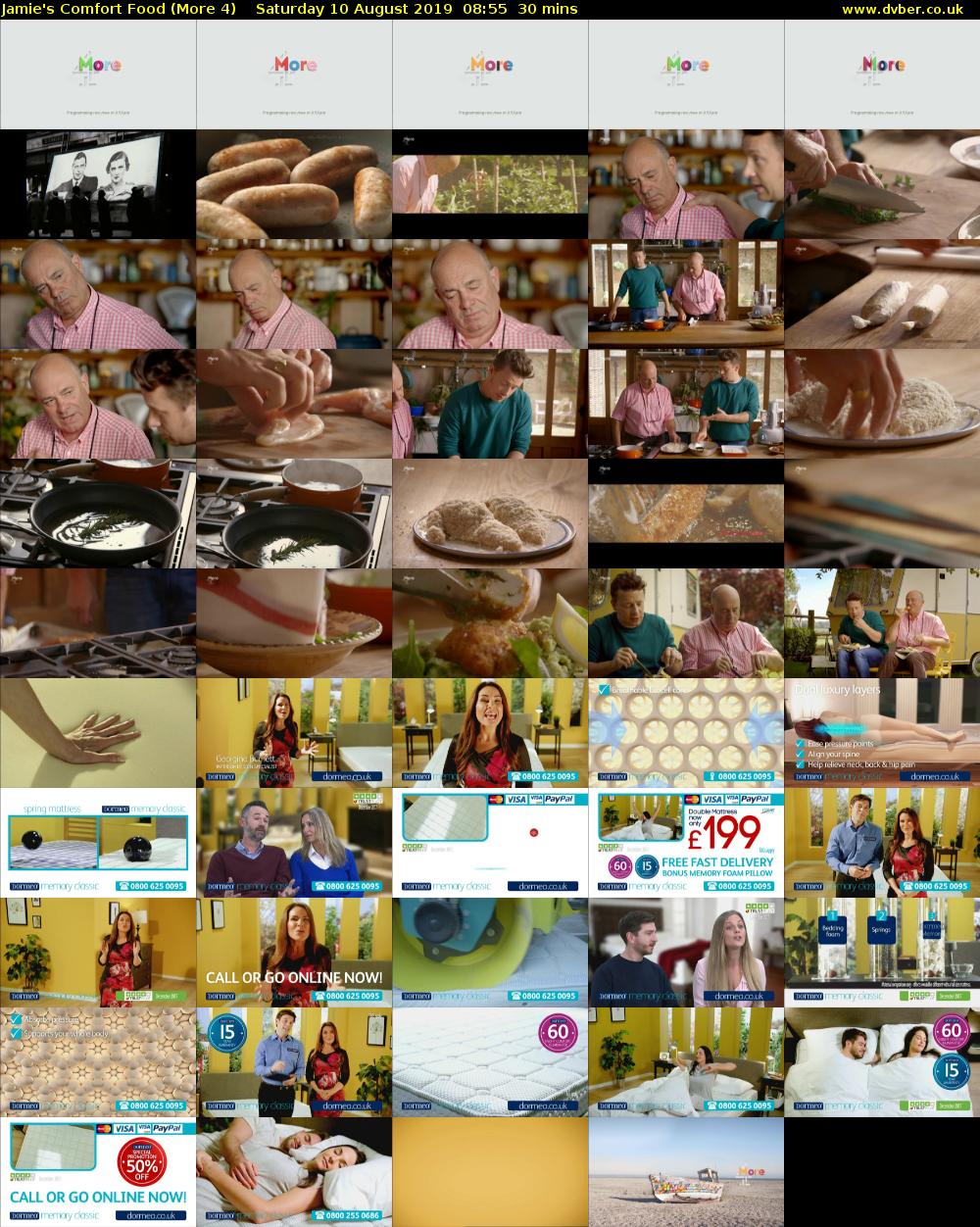 Jamie's Comfort Food (More 4) Saturday 10 August 2019 08:55 - 09:25