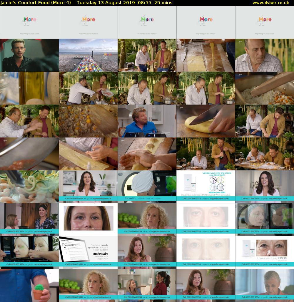 Jamie's Comfort Food (More 4) Tuesday 13 August 2019 08:55 - 09:20