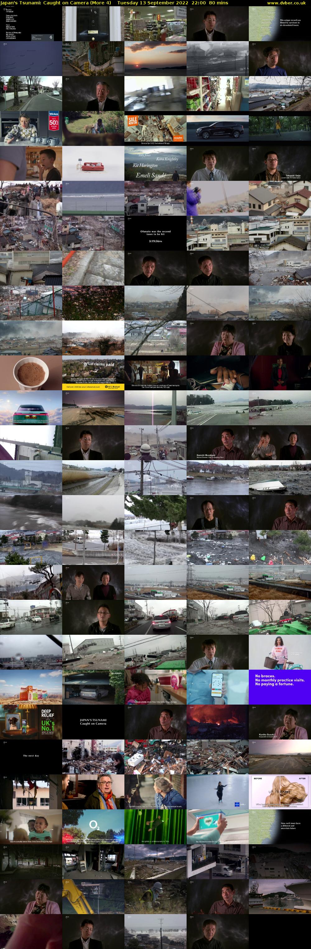 Japan's Tsunami: Caught on Camera (More 4) Tuesday 13 September 2022 22:00 - 23:20