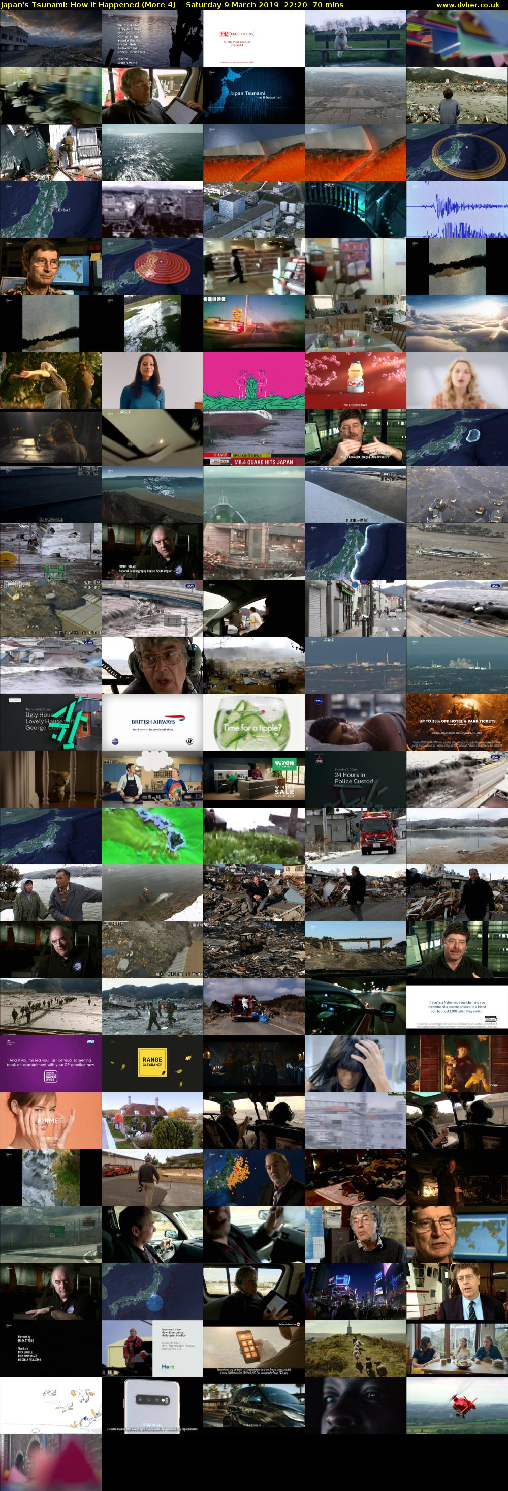 Japan's Tsunami: How It Happened (More 4) Saturday 9 March 2019 22:20 - 23:30