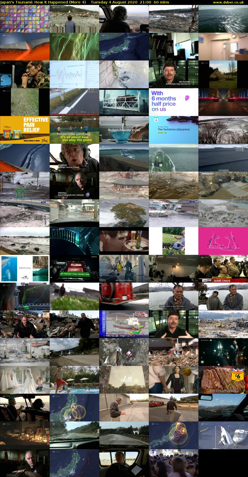 Japan's Tsunami: How It Happened (More 4) Tuesday 4 August 2020 21:00 - 22:00