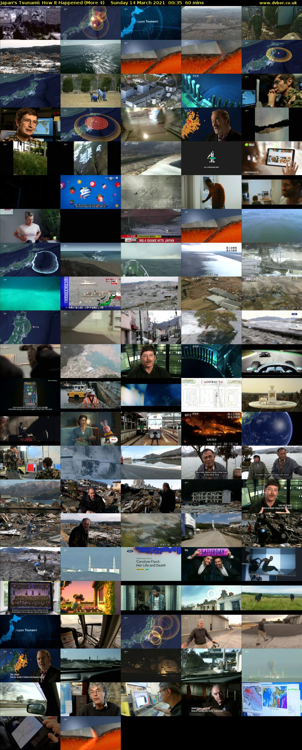 Japan's Tsunami: How It Happened (More 4) Sunday 14 March 2021 00:35 - 01:35