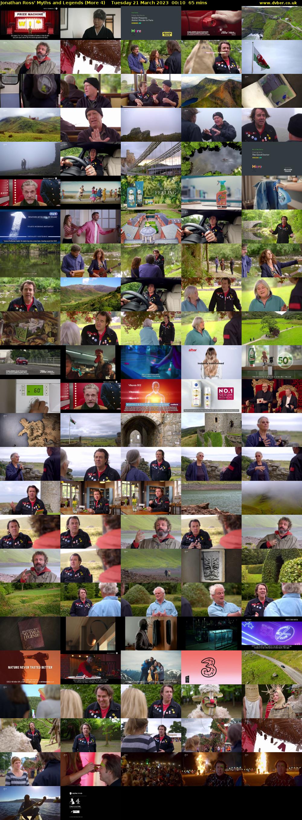 Jonathan Ross' Myths and Legends (More 4) Tuesday 21 March 2023 00:10 - 01:15