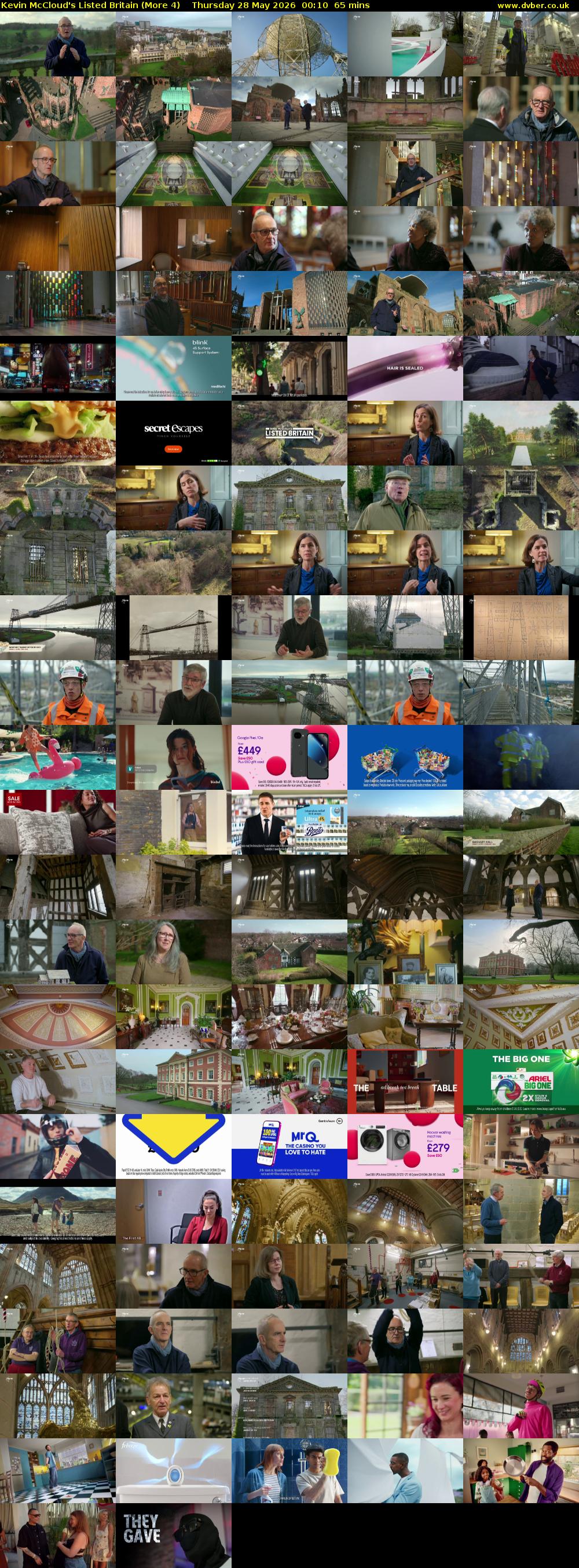 Kevin McCloud's Listed Britain (More 4) Thursday 28 May 2026 00:10 - 01:15