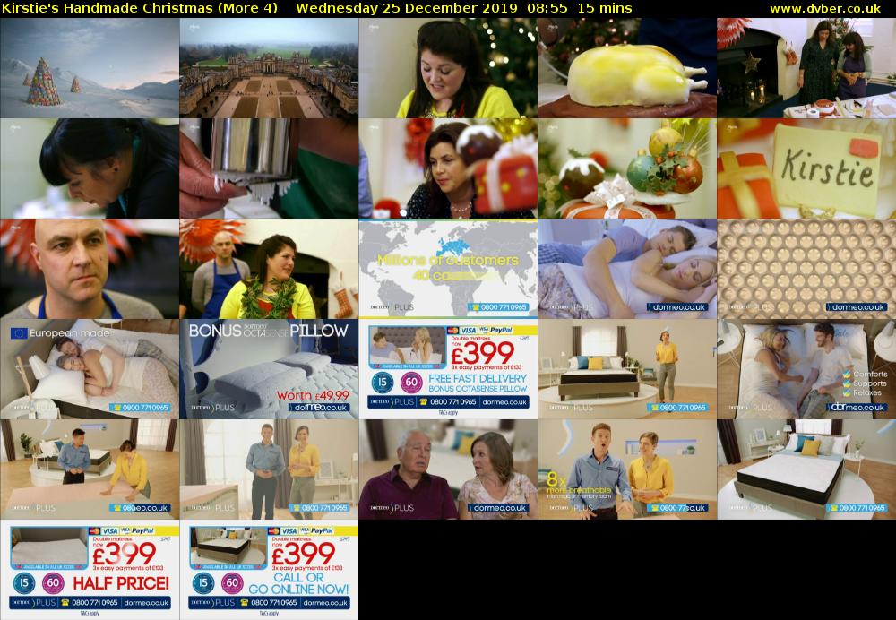 Kirstie's Handmade Christmas (More 4) Wednesday 25 December 2019 08:55 - 09:10