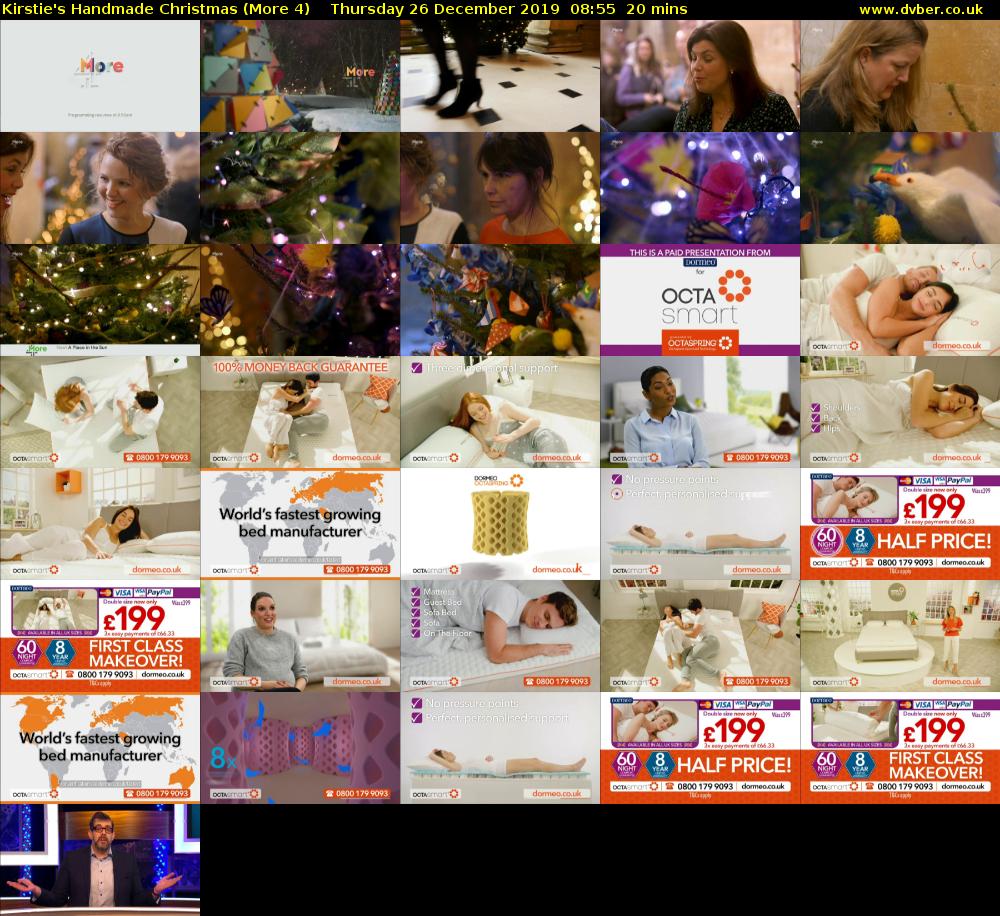 Kirstie's Handmade Christmas (More 4) Thursday 26 December 2019 08:55 - 09:15