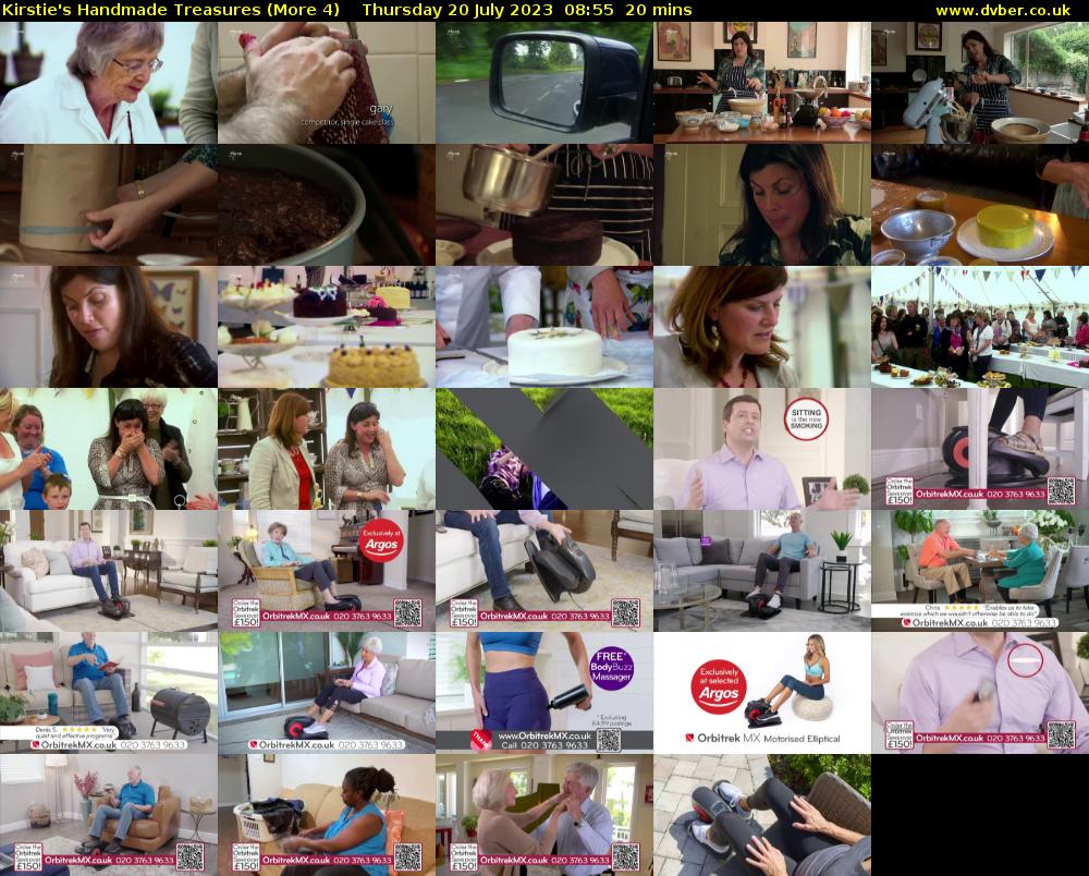 Kirstie's Handmade Treasures (More 4) Thursday 20 July 2023 08:55 - 09:15